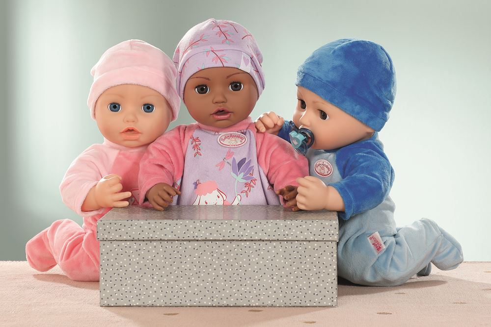 Eve teori vandfald Baby Annabell interaktiv dukke med lyd - dukken græder, drikker og griner -  43 cm 706299