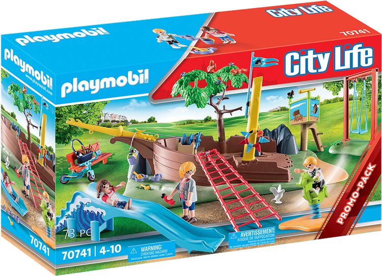 Playmobil City Life Äventyrlig lekpark med skeppsvrak - leksats i