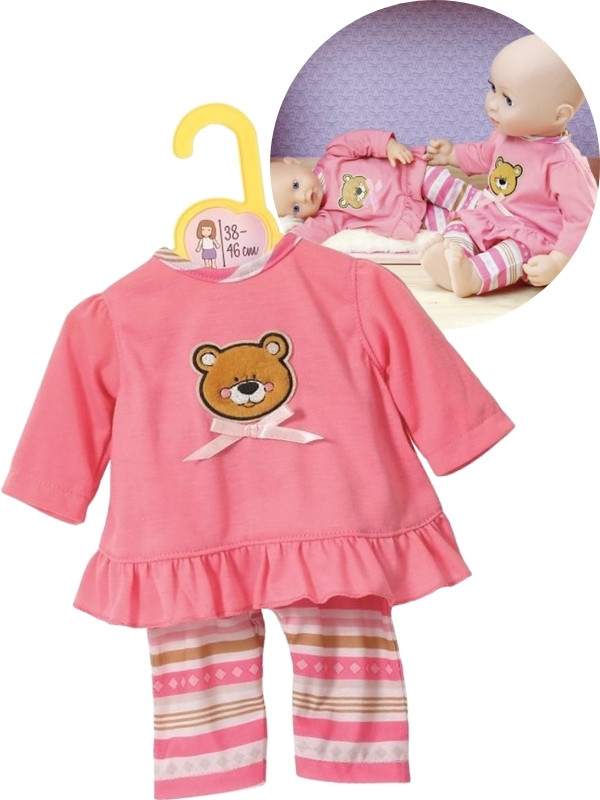 Afstem Afgift hydrogen BABY Born dukketøj - lyserød pyjamas til dukker 38-46 cm 870075