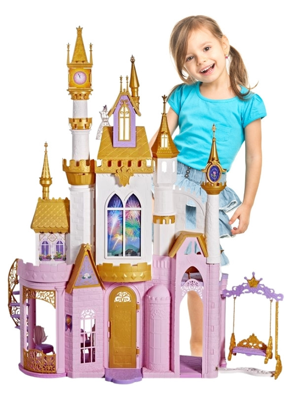 Disney Princess Celebration Slot - dukkehus med lyd lys - 3 etager og 29 dele - 122 cm F1059