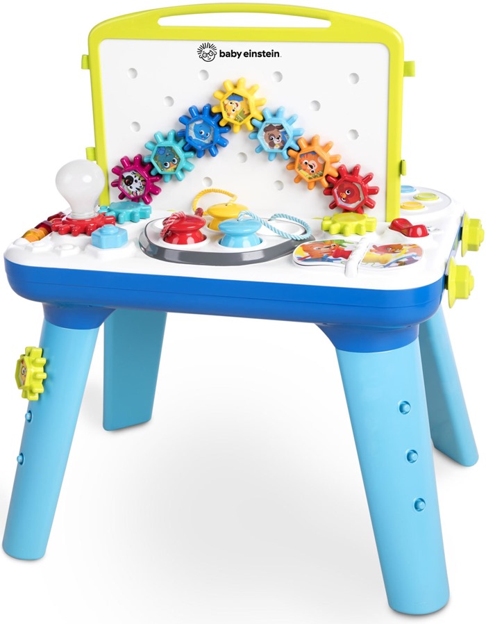 fred fe opdragelse Baby Einstein Aktivitetsbord med lys og melodier - med bevægelige tandhjul,  tegnetavle og mere BE-10345