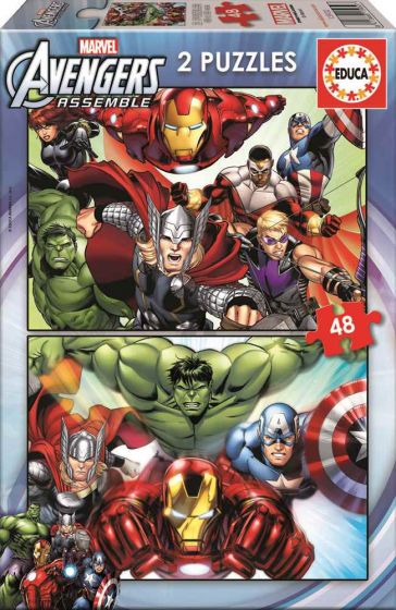 Educa Avengers Puslespill 2 x 48 brikker - Marvel superhelter