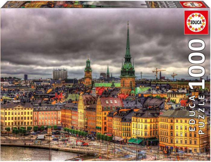 Educa Puslespill 1000 brikker - Views of Stockholm - Sverige