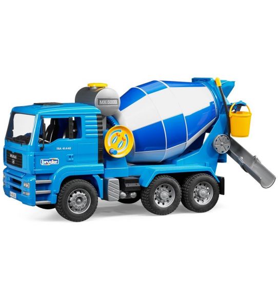 Bruder MAN TGA Cementbil med vandtank og roterbar tromle - 02744