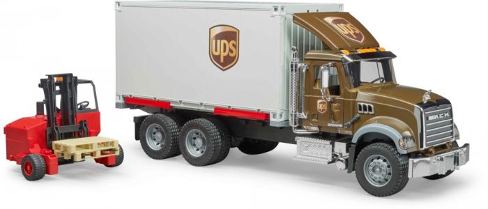 Bruder Mack UPS lastebil med pallestabler - 02828