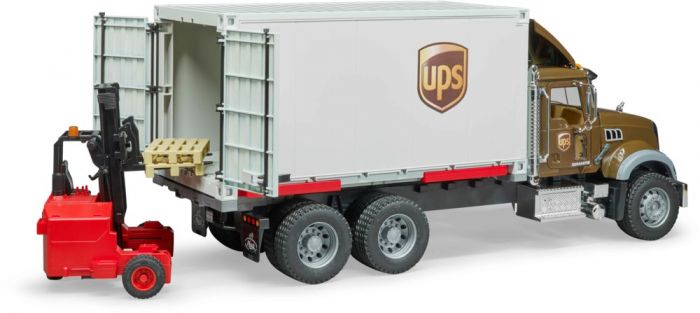 Bruder Mack UPS lastbil med palleløfter- 02828