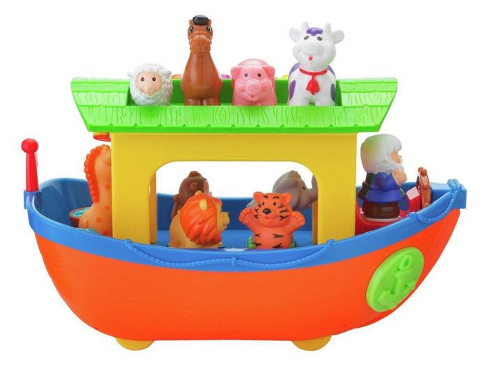 Kiddieland Noahs Ark aktivitetsleke med 10 figurer og morsomme lyder
