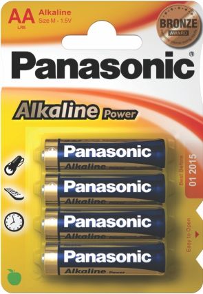 Panasonic AA batterier - 4 pakning (LR06)