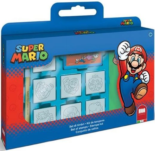 Multiprint Super Mario Bros Window Box Stempelsett - med album