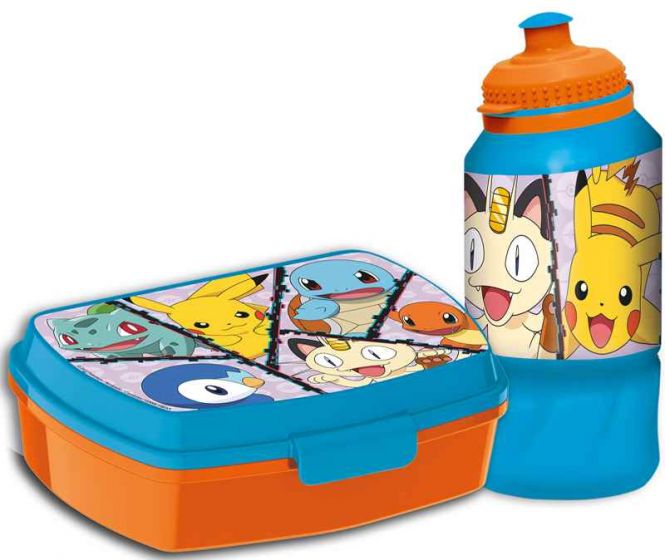 Pokemon matboks og drikkeflaske