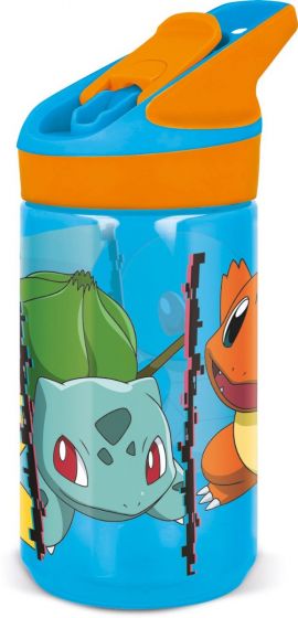 Pokemon vattenflaska med sugrör - 480 ml