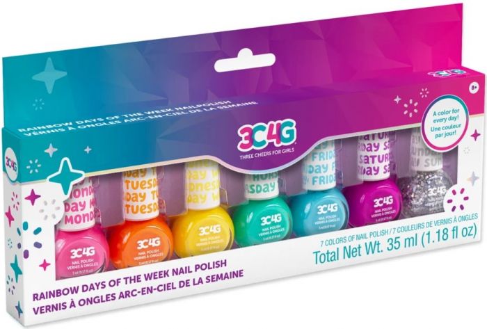 Make it Real 3C4G Regnbue neglelakk 7 pack - en farge for hver dag