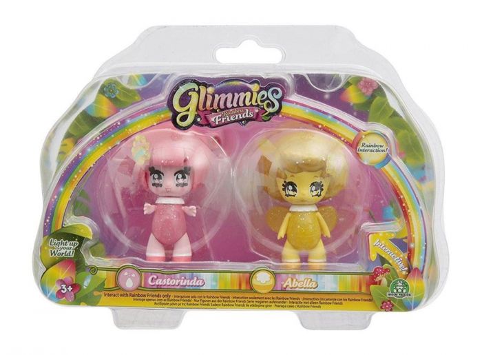 Glimmies Rainbow Friends 2-pack - Castorinda and Abella