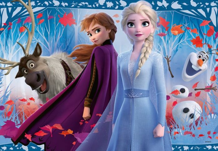 Ravensburger Disney Frozen puslespill 2x12 brikker - Elsa, Anna, Svein og Olaf