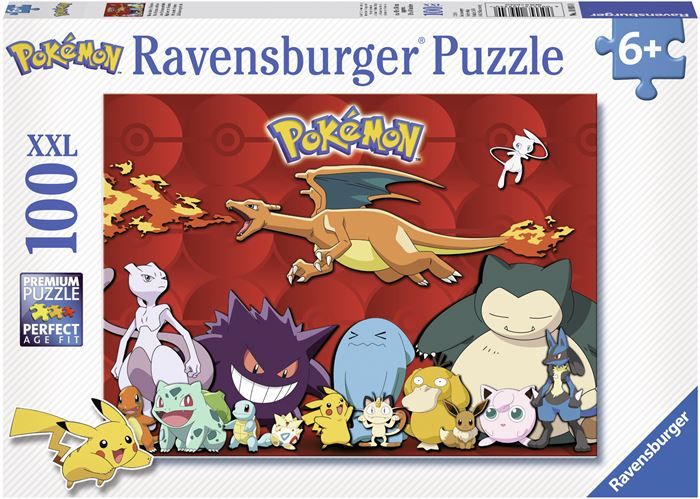 Ravensburger Pokemon XXL puslespill 100 brikker - mine Pokemonfavoritter