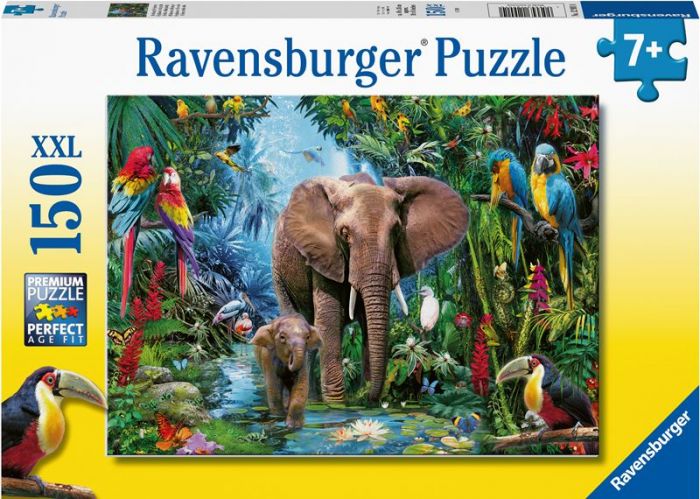 Ravensburger XXL Pussel 150 bitar - Elefanter i djungeln 