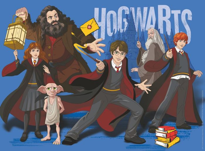 Ravensburger Harry Potter XXL pussel 300 bitar - Harry Potter och Hogwarts vänner