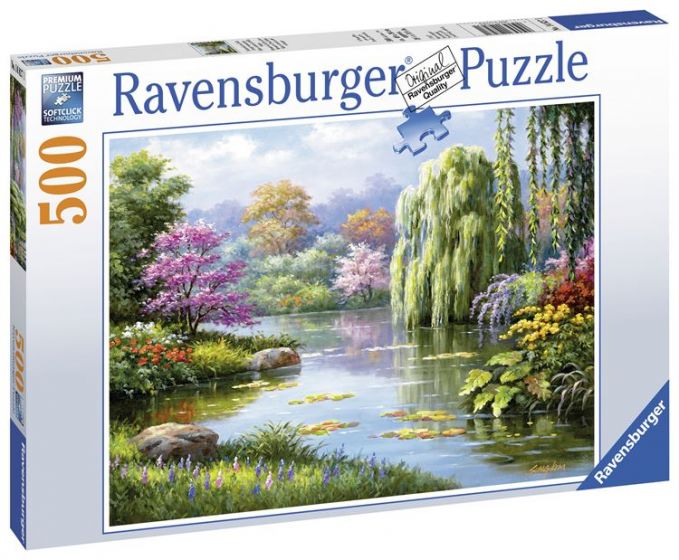 Ravensburger puslespill 500 brikker - Romantisk innsjø