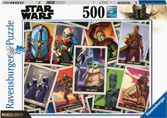 Ravensburger Star Wars pussel 500 bitar - The Mandalorian Collage