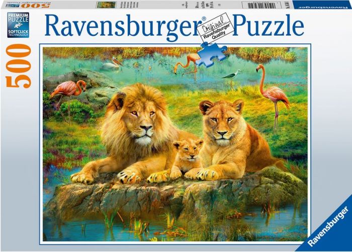 Ravensburger puslespill 500 brikker - Løvefamilie