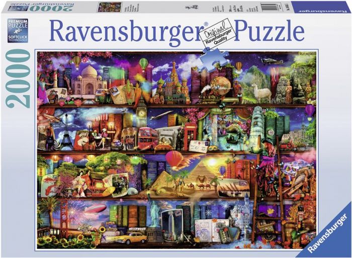 Ravensburger puslespil 2000 brikker - En verden af bøger