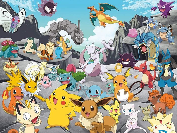 Ravensburger Pokemon pussel 1500 bitar - Pokémon Classics