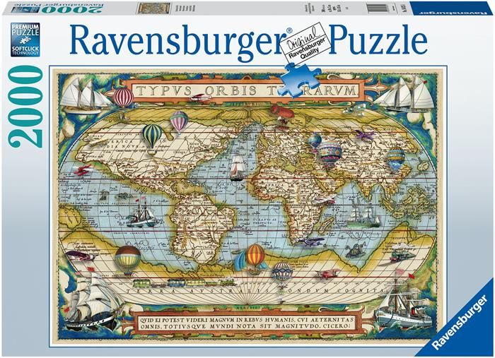 Ravensburger puslespill 2000 brikker - verden rundt