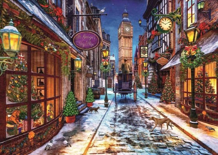 Ravensburger puslespill 1000 brikker - Juletid i London