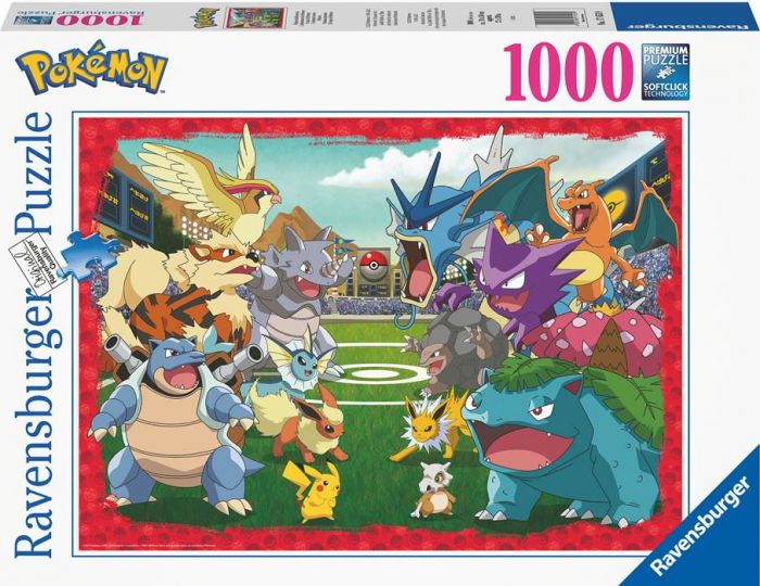 Ravensburger Pokemon puslespill 1000 brikker - Pokemon-oppgjør