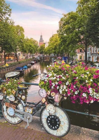 Ravensburger pussel 1000 bitar - Cykel Amsterdam på våren