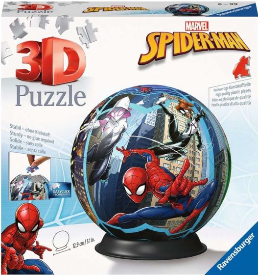 Ravensburger 3D-pussel 72 bitar - Spider-Man-glob