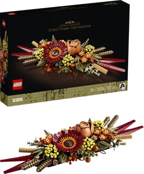 LEGO Blomster 10314 Dekoration med tørrede blomster Icons Botanical Collection