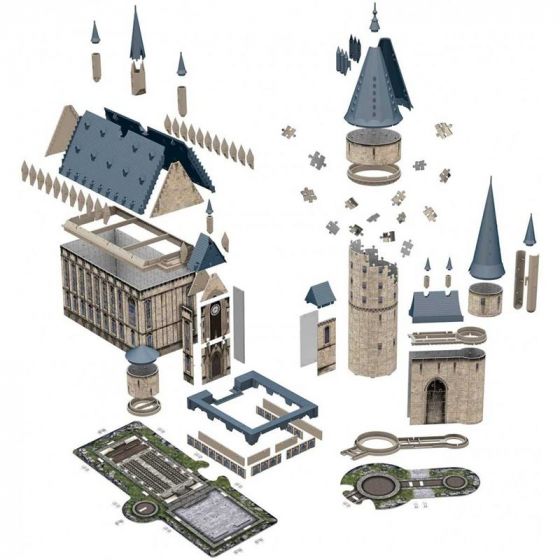 Ravensburger Harry Potter 3D puslespill 540 brikker - Hogwarts Slott