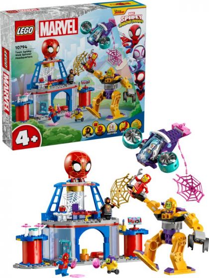 LEGO Super Heroes 10794 Marvel Spidey og de fantastiske vennene hans Team Edderkoppens spindelvev-hovedkvarter