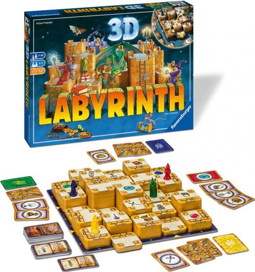 Ravensburger 3D Labyrint - brädspel - Leta högt och lågt - Skandinavisk version