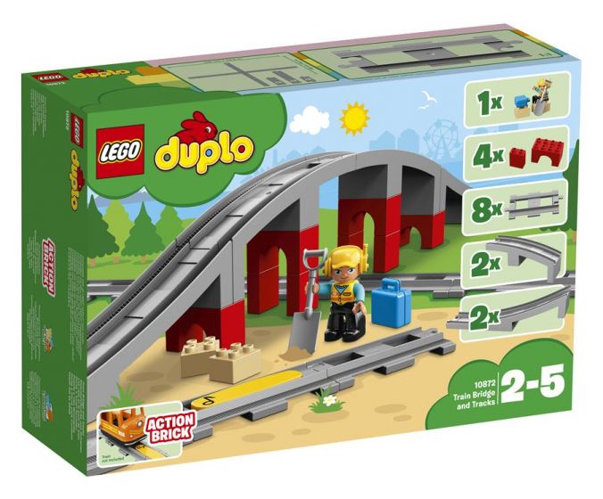 LEGO DUPLO Town 10872 Togbro og spor