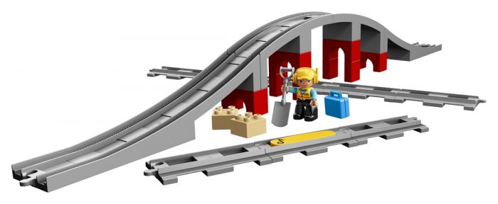 LEGO DUPLO Town 10872 Jernbanebro og togskinner