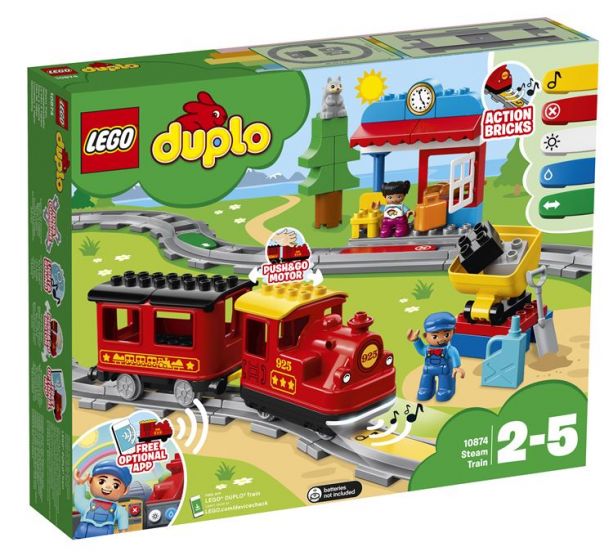 LEGO DUPLO Town 10874 Damptog - et komplett togsett for de minste