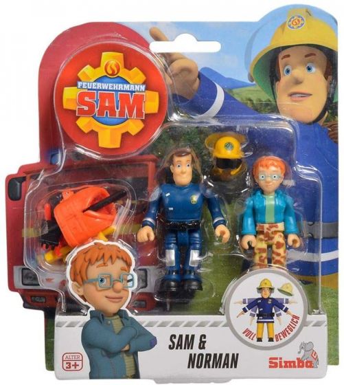 Brannmann Sam figursett - Sam og Norman