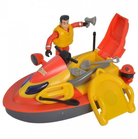 Brannmann Sam Juno Jet Ski med Elvis figur - flyter og kan brukes i vann