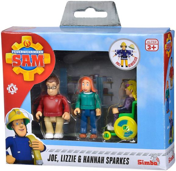 Brandman Sam figurpaket - familjen Sparkes - 3 figurer