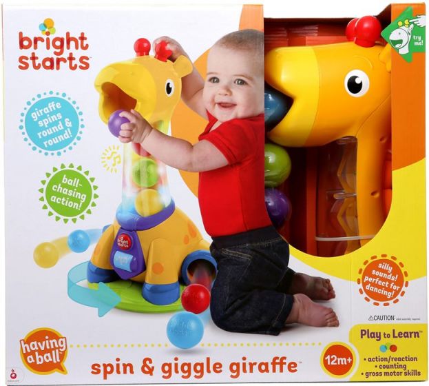 Bright Starts Aktivitetsleke - morsom giraff med lys og lyd