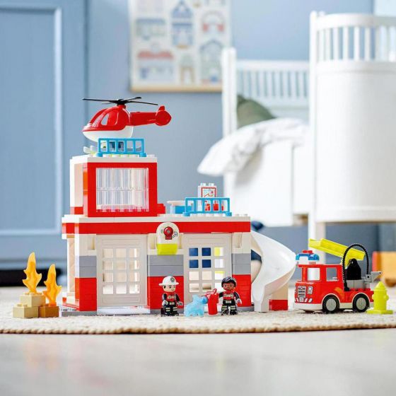 LEGO DUPLO Rescue 10970 Brannstasjon og brannhelikopter