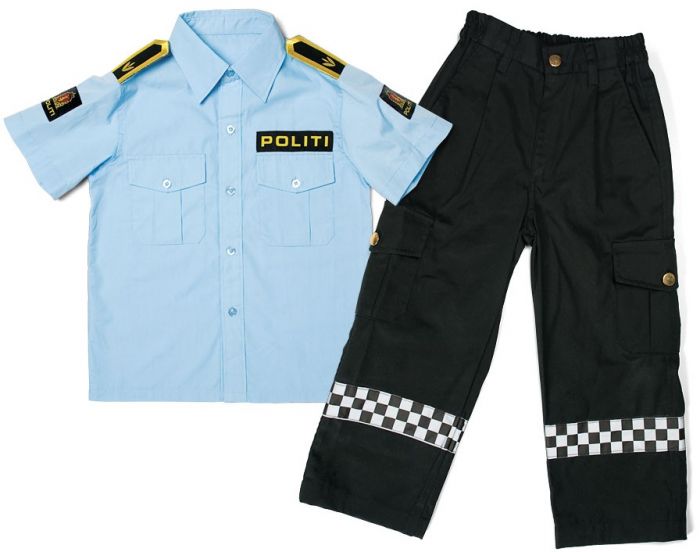 Norsk politiuniform 2-3 år - skjorte og bukse