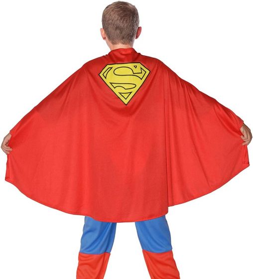 Superman Kostyme 5-7 år - Heldrakt med kappe og belte 