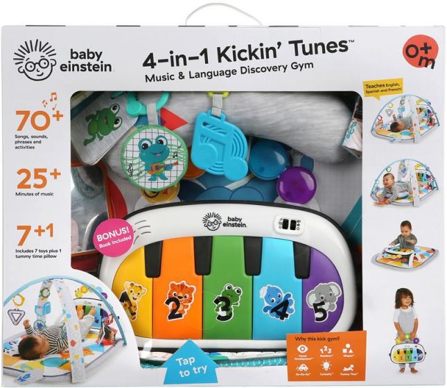 Baby Einstein 4-i-1 Musikk og aktivitetsleke - babygym med lys, lyd, musikk og mye mer
