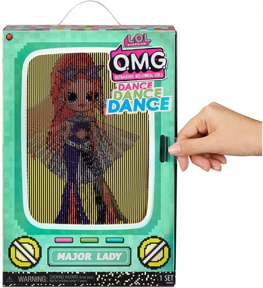 LOL Surprise OMG Dance Doll - Major Lady - med 15 överraskningar - 25 cm hög