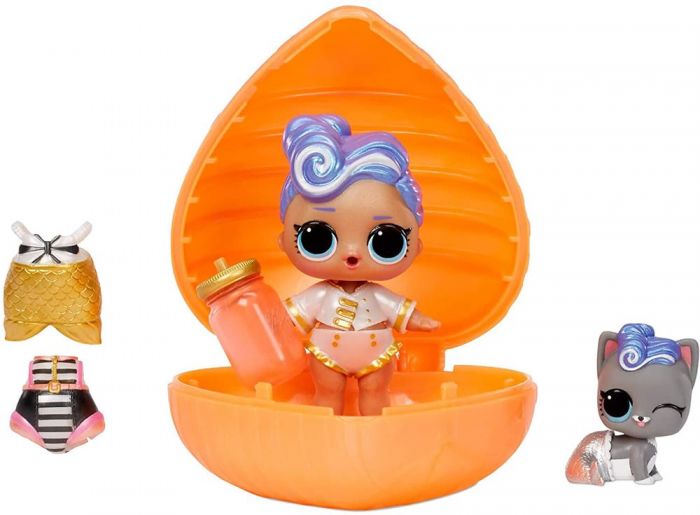 LOL Surprise Color Change Bubbly Surprise oransje - med dukke og kjæledyr - 6 overraskelser