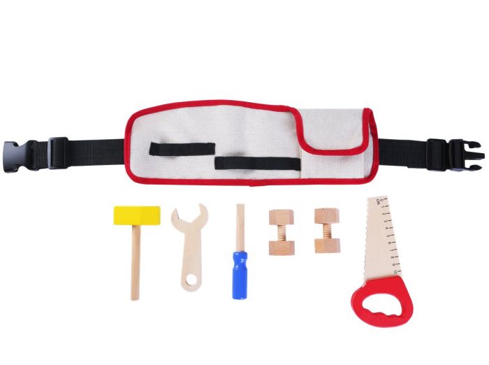 EduFun verktøybelte med verktøy i tre
