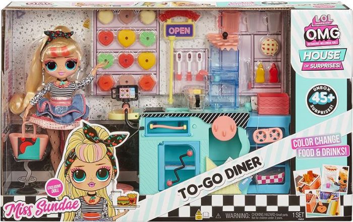 LOL Surprise OMG To-Go Diner - café på hjul med Miss Sundae dukke og 45 overraskelser
